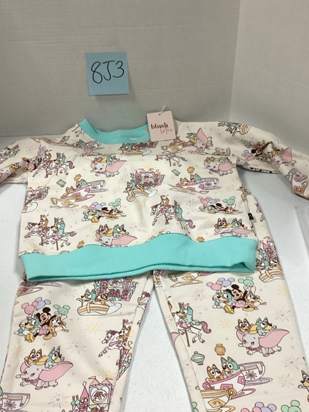 Blush Kids Cream and Mint Disney Character Set